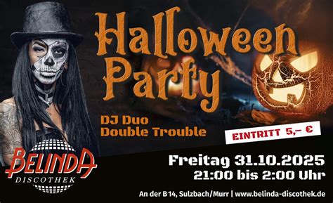 Halloween-Party mit DJ Duo Double Trouble, Belinda Discothek, Marbach ...