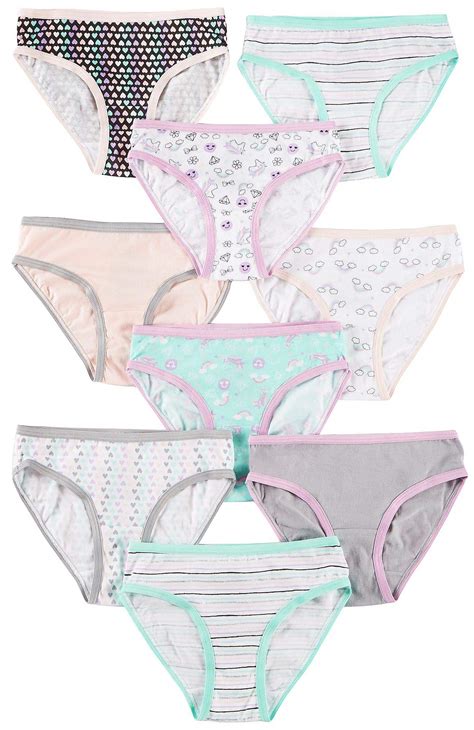 Girls Big Cotton Brief Underwear 9 Pack | Desertcart INDIA