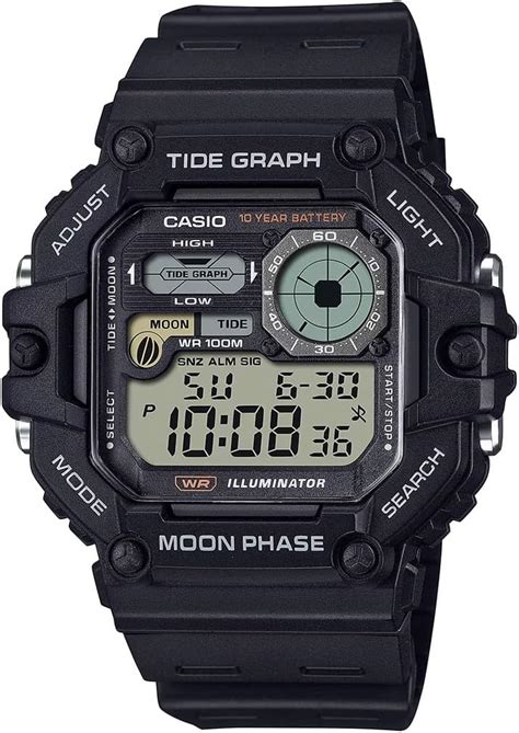 Casio Youth Series Digital Black Dial Men's Watch - AE-1200WH-1BVDF ...