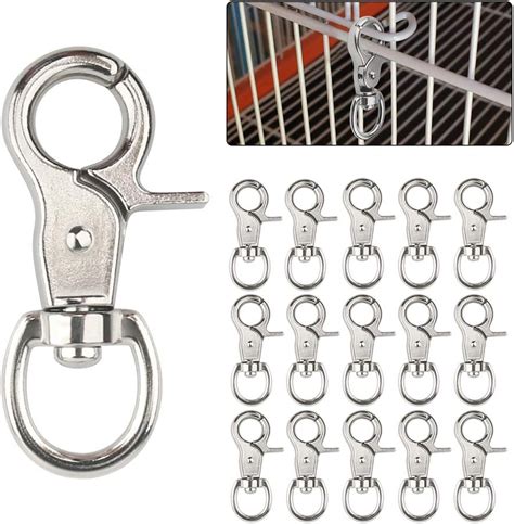 Buy 30PCS Trigger Snap Hooks, 360 Degree Swivel Spring Buckle Metal ...