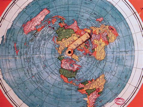 Flat Earth (a3) Gleason's New Standard Map Of The World 1892 Poster ...