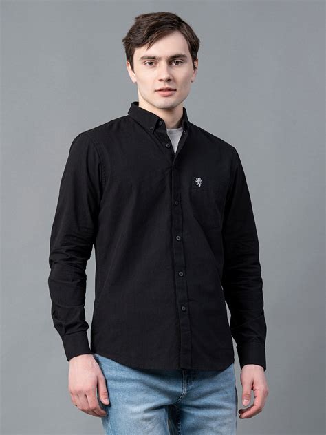 Pure Cotton Solid Shirt for Men | Redtape