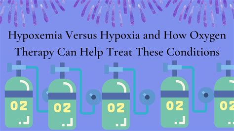 Hypoxemia Versus Hypoxia and How Oxygen Therapy Can Help Treat These ...