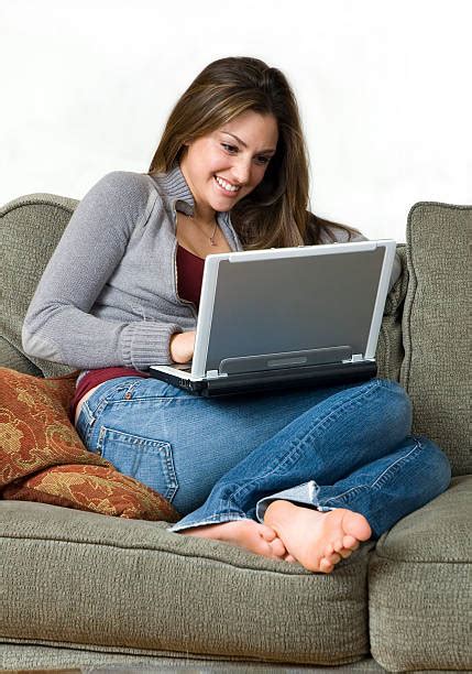 Barefoot Child Using Computer 的图像结果