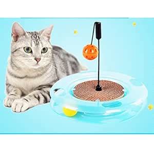 Buy Milaan Corrugated Paper Cat Scratch Board Puzzle Game Track Ball ...