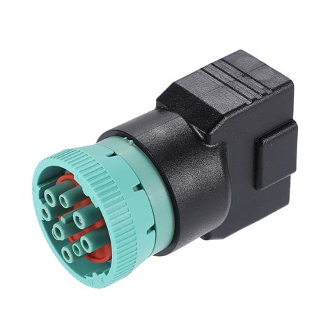 X AUTOHAUX 1 Pcs Type 2 OBD2 Male 9 Pin J1939 to OBD2 16 Pin J1962 ...
