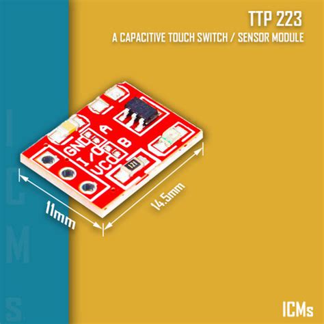 HUBX TTP223 Capacitive Touch sensor Switch - 5PCS Price in India - Buy ...