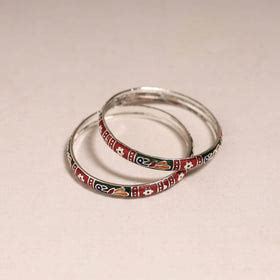 Multicolor Handcrafted Paka Meenakari Bangles