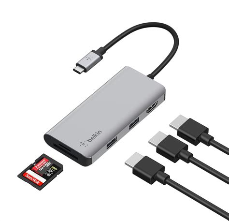 Belkin 5-in-1 USB-C Hub with 4K HDMI and USB-A Ports India | Ubuy