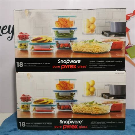 Glass Snapware 18 Pieces