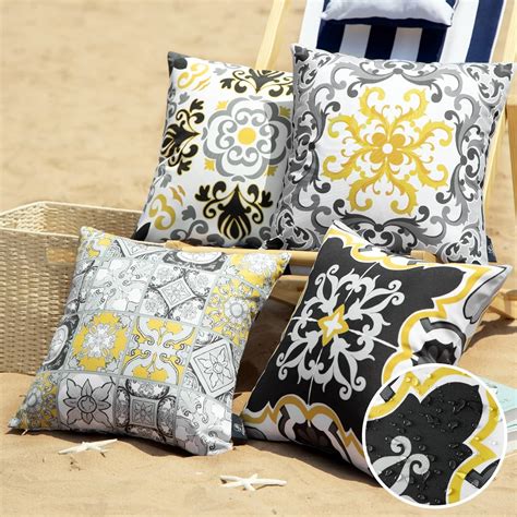 Amazon.com: Phantoscope Set of 4 Outdoor Waterproof Throw Decorative ...