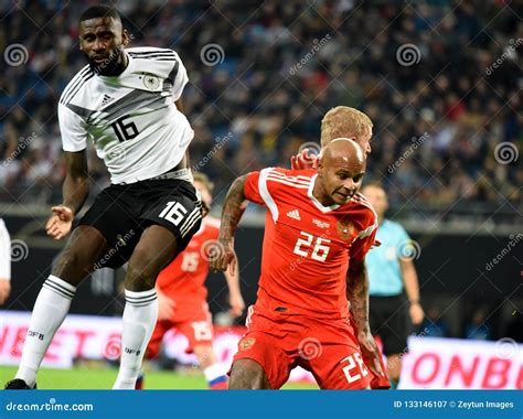 Russian National Football Team Striker Ari and German Defender a ...