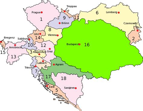 Slovakia Hungary Austria Map