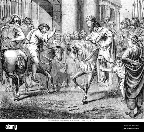 Mephibosheth the son of Saul meets King David, Bible, Old Testament ...