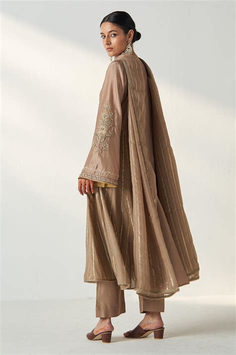 Shop Fawn Anarkali Pant Set For Women Online