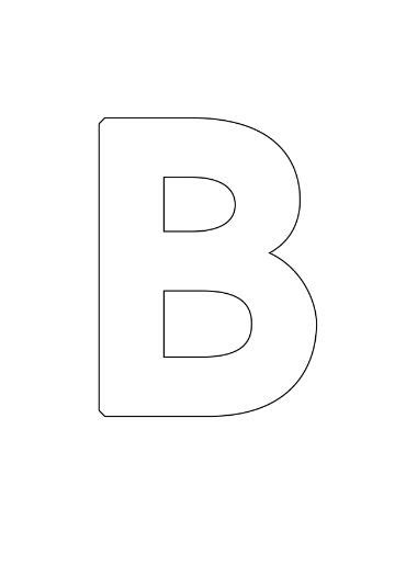 Bubble Letter B Template | Free Printable