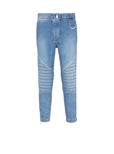 Ribbed cotton slim-fit jeans - Men | BALMAIN