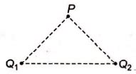 In figure below, the point charge Q1 causes an electric potential of 60 ...