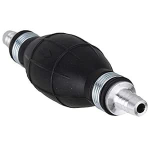 RDEXP Black 10mm Rubber and Metal One Way Valve Fuel Line Hand Primer ...