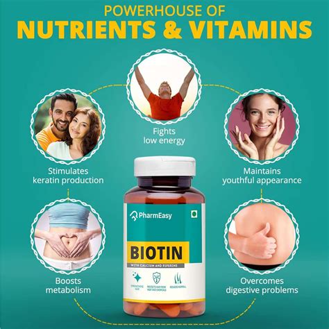 Buy PHARMEASY BIOTIN 10000MCG WITH CALCIUM - PREVENTS HAIR FALL ...