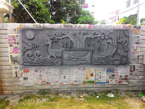 Cement Murals for Compound Wall