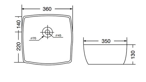 WASH BASIN TABLE TOP - AQUANT - ( WHITE - - 360x350 mm - 14inchX14inch ...