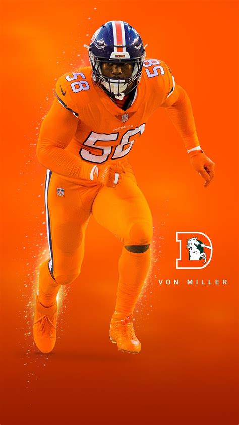 Von Miller Broncos Color Rush | Denver broncos logo, Denver broncos ...