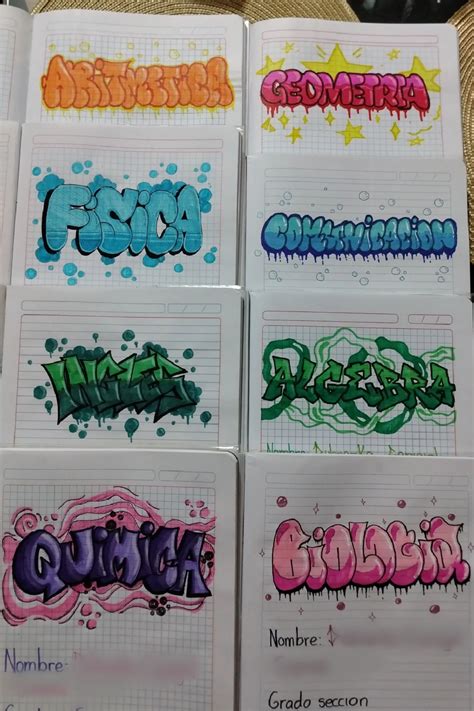 Graffiti En Cuaderno