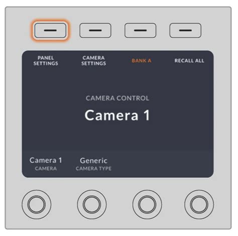 Image result for Atem Camera Control Panel Setup