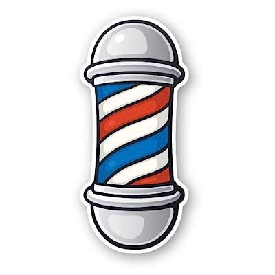 Squiddy Barber Pole Haircut - Vinyl Sticker Decal | Ubuy India