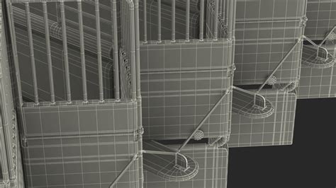3D 14 Starting Stalls for Horse Racing Rigged for Maya | 3D Molier ...