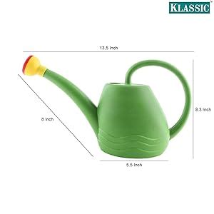 Klassic KL-100 Premium Quality Plastic Green Watering Can for plants ...