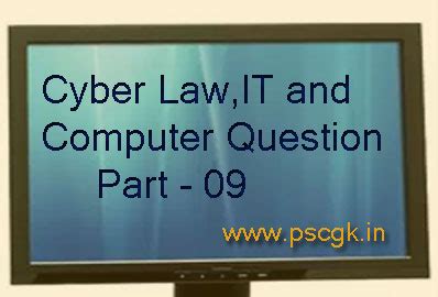 University Assistant Expected Computer and Cyber Law 50 Questions ...