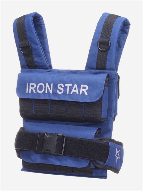 Жилет-утяжелитель IRON STAR Classic (18 Кг) Синий цвет — купить за 9990 ...