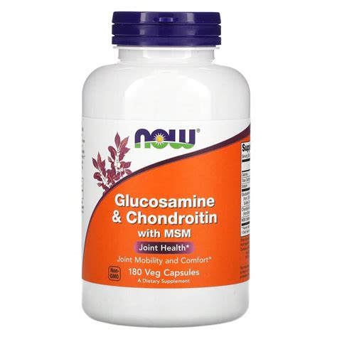 NOW Foods Glucosamine & Chondroitin With MSM, 180 Veg Capsules | SHEIN USA