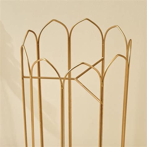 Buy Gardenia Ferra Set of 2 Metal Scallop Floor Planters with Stand ...