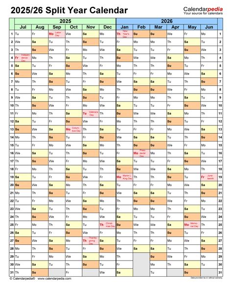 July 2025 To June 2026 School Calendar