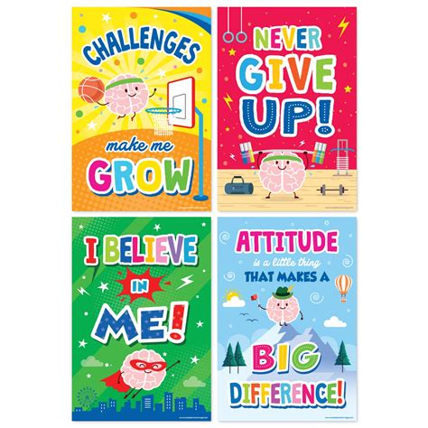 Sweetzer & Orange Growth Mindset Posters, Homeschool Preschool Posters ...