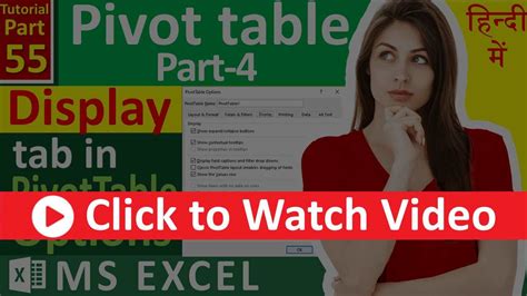 Image result for PivotTable Options