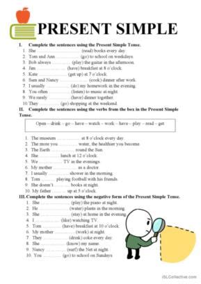 Image result for Present Simple Beginner Exercises