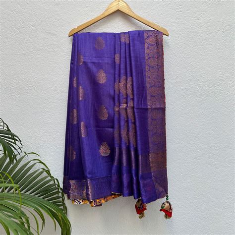 Shop Elegant Jacquard Sarees I Pure Tussar Silk I The Wedding Tale ...