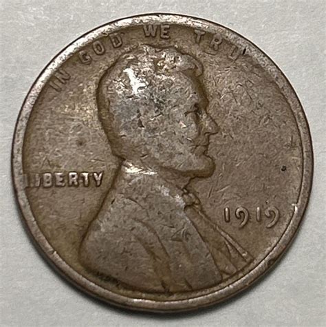 1919 Lincoln Wheat Cent Bronze Composite Penny 8421 - For Sale, Buy Now ...