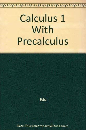 Buy Calculus 1 With Precalculus Book Online at Low Prices in India ...