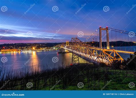 Alfred Zampa Memorial Bridge at Dawn Stock Photo - Image of photograph ...