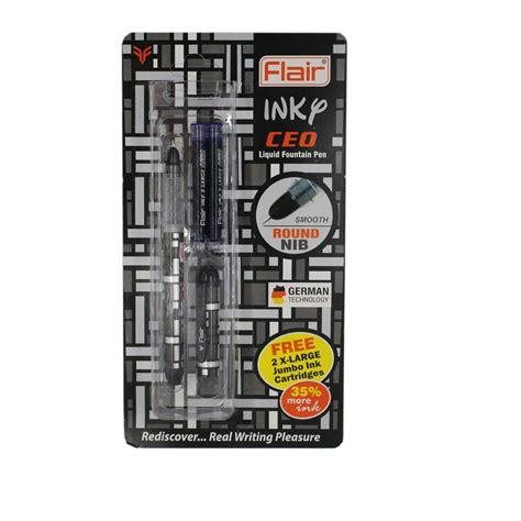 Flair Inky Series CEO Liquid Ink Fountain Pen Blister Pack | Ergonomic ...