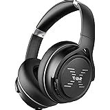 Tribit Over-Ear Wireless Bluetooth Headphones with Mic, Noise ...