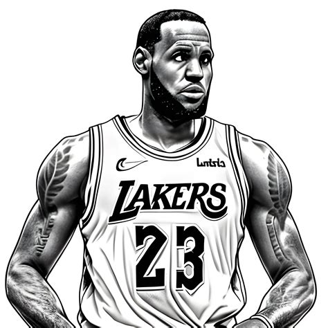 Lebron James Drawing Step By Step