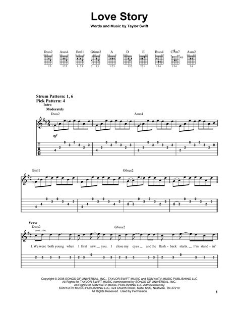 Love Story by Taylor Swift - Easy Guitar Tab - Guitar Instructor