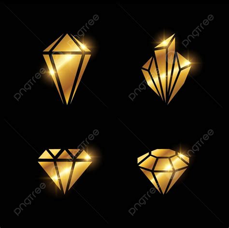 Golden Diamond Shape Vector Sign Heart Letter Emblem Vector, Heart ...