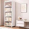 HOMIFLY 5 Tier Foldable Plastic Kitchen Cupboard/Cloth Rack for Storage ...